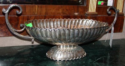 Lot 586 - Mexican Sterling Silver Two-Handled Center...