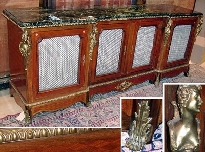 Lot 220 - Louis XV Style Gilt-Bronze Mounted Four-Door...