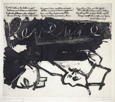 Lot 1250 - Willem de Kooning REVENGE (GRAHAM 1) Etching...