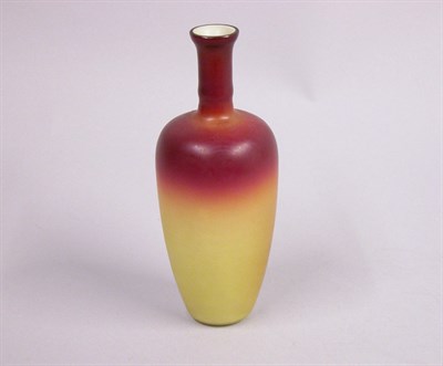 Lot 2522 - Wheeling Peachblow Morgan Glass Vase Hobbs...