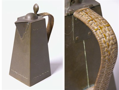 Lot 2608 - Newlyn Hammered Copper Coffee Pot Of tapered...