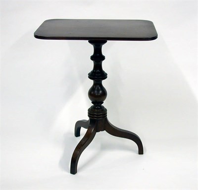 Lot 2087 - Late Federal Mahogany Tilt-Top Tripod Stand...