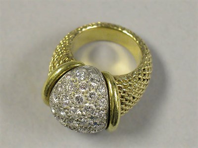 Lot 478 - Pave Diamond Ring