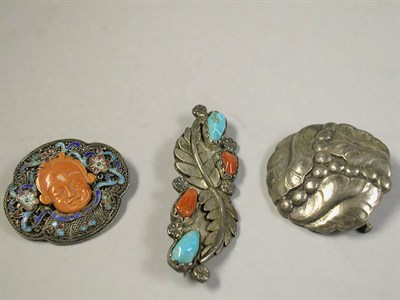 Lot 276 - Three Silver Pins