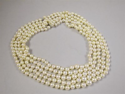 Lot 288 - Multistrand Cultured Pearl Necklace