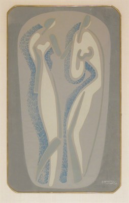 Lot 1170 - Alexander Archipenko TWO FIGURES (K. 35) Color...