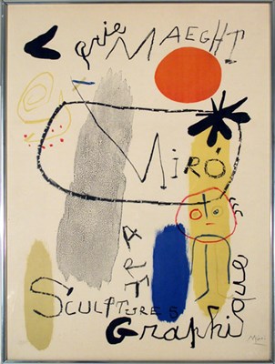 Lot 1270 - Joan Miró POSTER FOR EXHIBITION OF 1950 (M....