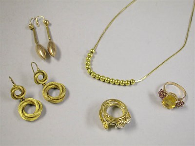 Lot 506 - Group of Assorted Gold Jewelry