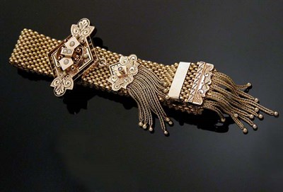 Lot 388 - Gold Slide Bracelet