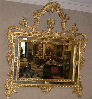 Lot 213 - Italian Rococo Style Gilt-Wood Overmantel Mirror