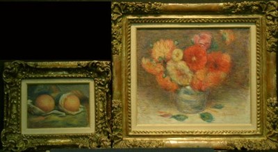 Lot 66 - Manner of Renoir SPRING BOUQUET and ORANGES IN...