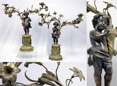 Lot 2676 - Pair of Louis XV/XVI Style Gilt and...