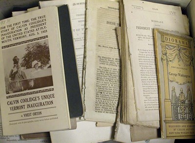Lot 1157 - [U.S. PRESIDENTS] Approximately 30 pamphlets,...