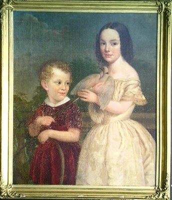 Lot 2005 - American School 19th Century PORTRAIT OF...