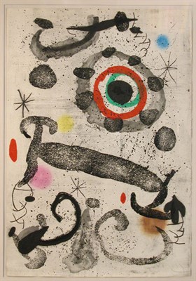 Lot 1273 - Joan Miró L'ASTRE DU MARECAGE (D. 426) Color...