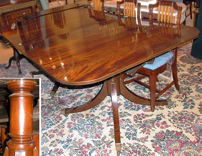 Lot 440 - George III Style Mahogany Double-Pedestal...