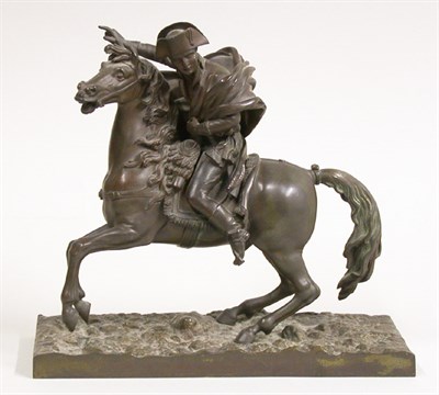 Lot 232 - Bronze Napoleon Equestrian Figure Height 8 1/2...