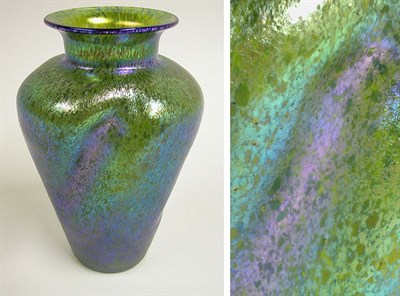 Lot 573 - Unsigned Loetz Glass Vase Of twisted baluster...