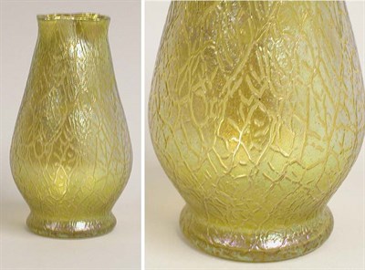 Lot 574 - Unsigned Loetz Glass Vase Of baluster form, in...