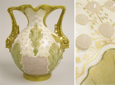 Lot 565 - Amphora Hand-Painted and Gilt Decorated...
