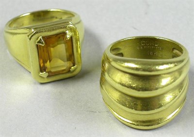 Lot 303 - Two Gold Rings