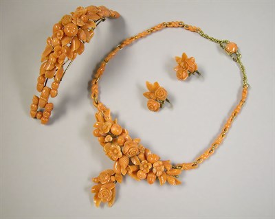Lot 550 - Group of Victorian Coral Jewelry