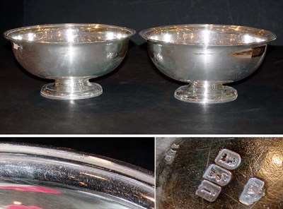 Lot 292 - Two Crichton Bros. Silver Footed Bowls Total...