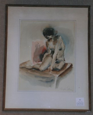 Lot 83 - Bumpei Usui Japanese/American, b.1898 SEATED...