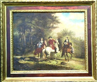 Lot 2091 - Circle of Alfred De Dreux EQUESTRIAN PARTY...