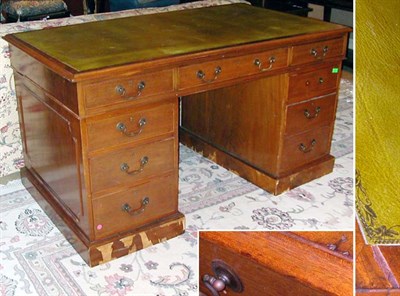 Lot 706 - Late Georgian Leather Top Mahogany...