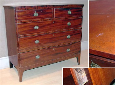 Lot 2507 - Federal Mahogany Chest Height 41 1/4 inches,...