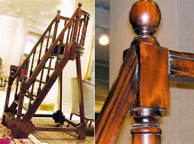 Lot 396 - Georgian Style Mahogany Library Steps