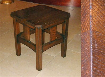 Lot 718 - Two Mission Style Low Side Tables, One Painted