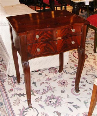 Lot 688 - Continental Mahogany Serpentine Front...