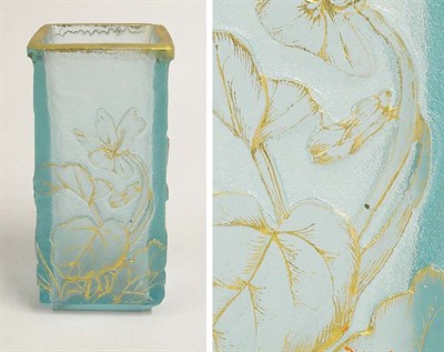 Lot 500 - Daum Nancy Acid Etched and Gilt Decorated...