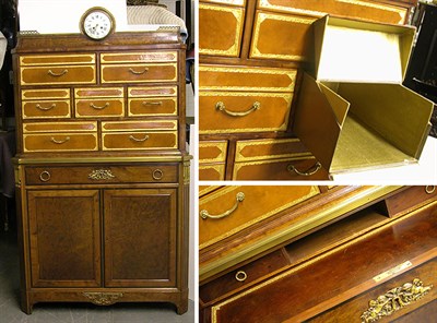 Lot 2286 - Louis XVI Style Gilt-Bronze Mounted Walnut and...