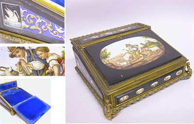 Lot 2308 - Italian Gilt-Bronze Mounted Micromosaic...