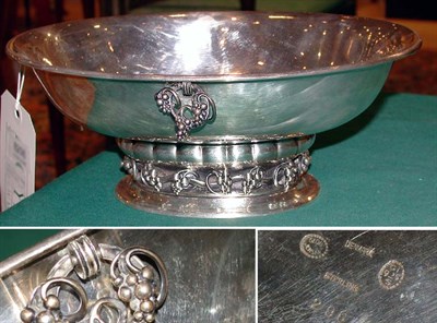 Lot 2435 - Georg Jensen Sterling Silver Footed Bowl Of...