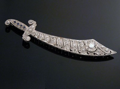 Lot 436 - Diamond Sword Pin