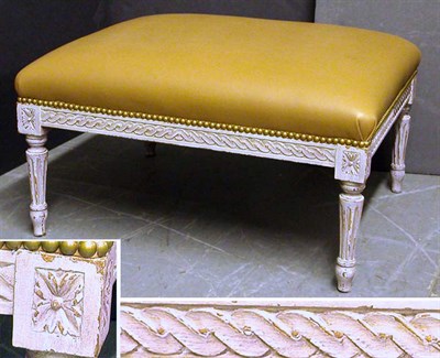 Lot 251 - Louis XV Style Lavender Painted Wood...