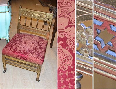 Lot 2241 - American Gilt-Wood Slipper Chair
