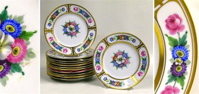 Lot 635 - Set of Twelve Continental Porcelain Service...