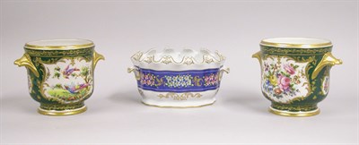 Lot 2510 - Pair of Sevres Style Porcelain Cachepots;...