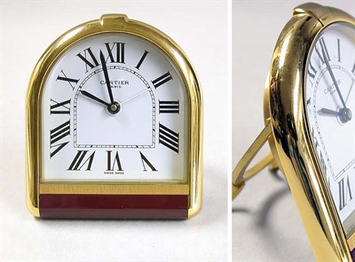 Lot 344 - Metal Travel Clock