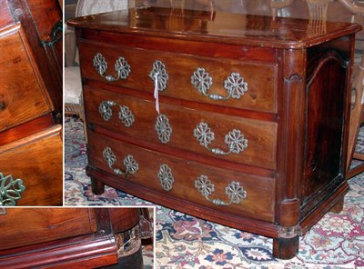 Lot 4289 - Provincial Louis XIV Walnut Commode With three...