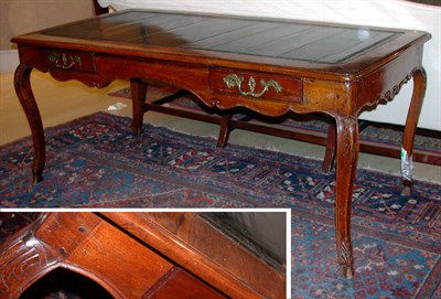Lot 4329 - Provincial Louis XV Walnut Bureau Plat The...