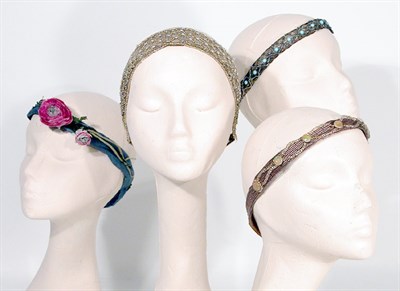 Lot 3399 - Four Adorned Bandeaux French, early 20th...