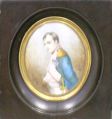 Lot 2648 - Framed Portrait Miniature of Napoleon...