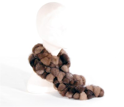 Lot 3664 - Beth Levine Mini Boa of Mink Pompoms Shades of...