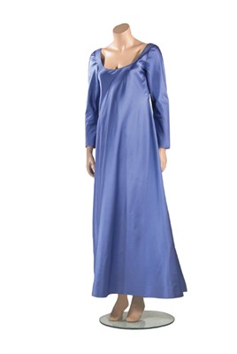 Lot 3509 - Stavropolous Lapis Blue Silk Satin Gown...
